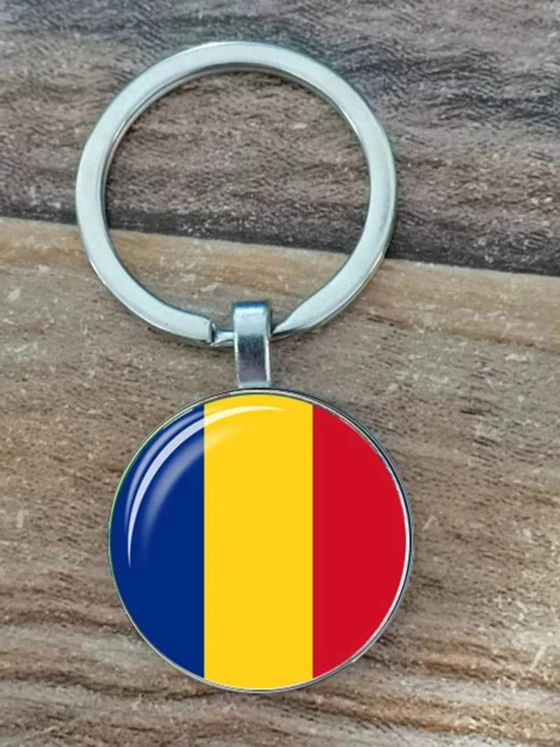 Southern European Flag Hanging Key Spain Italy Portugal Greece Romania Croatia Andorra Flag Hanging Keychain