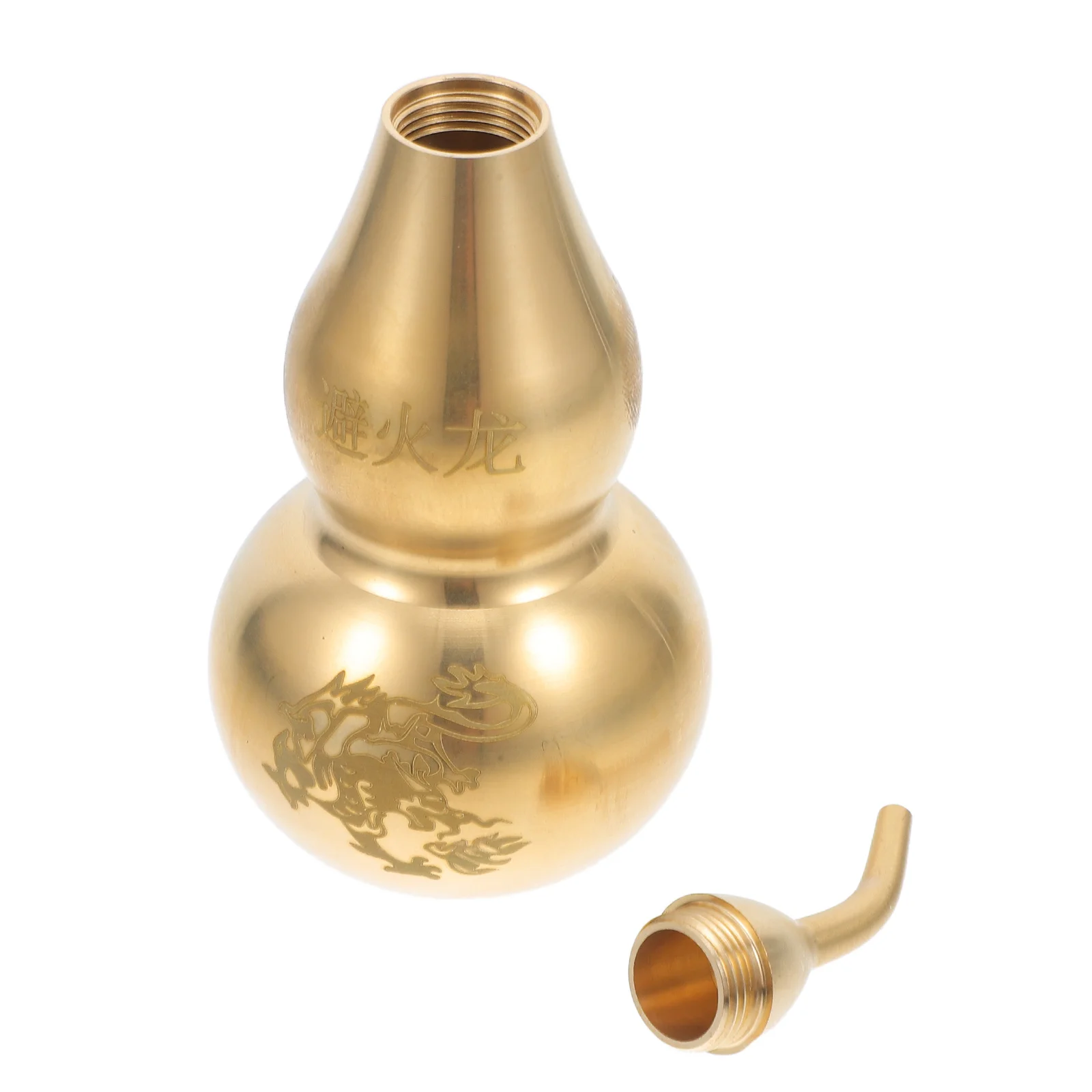 

Brass Gourd Bottle Statue Figurine for Feng Shui Craft Copper Luck Figurines Decoration