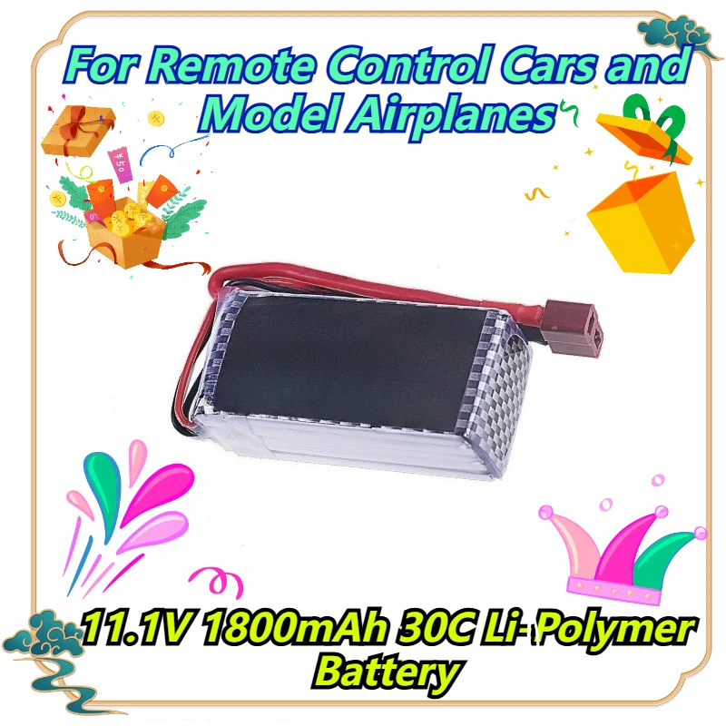 

11.1V 1800mAh 30C Li-Polymer Battery For Remote Control Cars and Model Airplanes