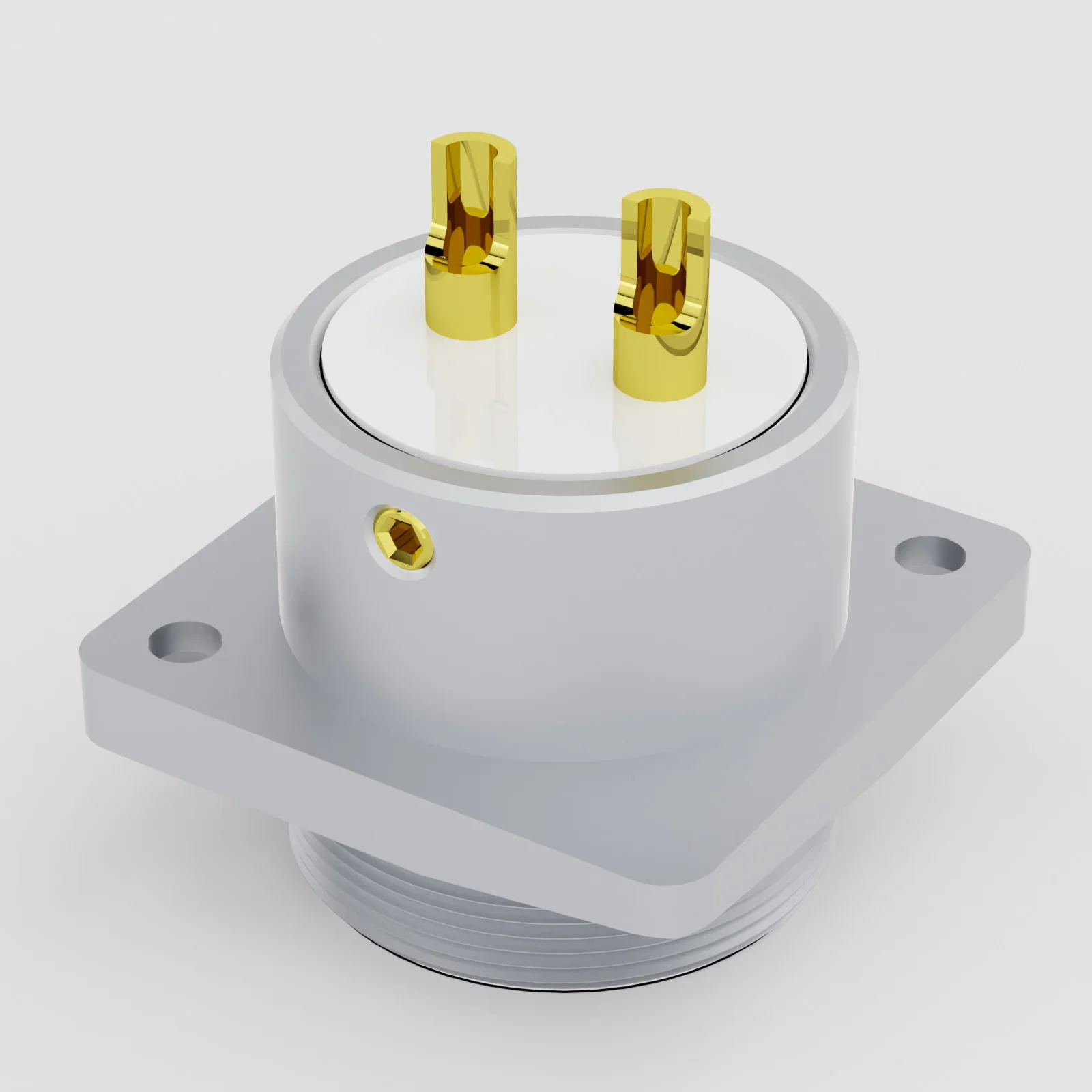 Monosaudio GM16G Pure copper Gold plated Micro male connector 2pin aviation socket Chassis