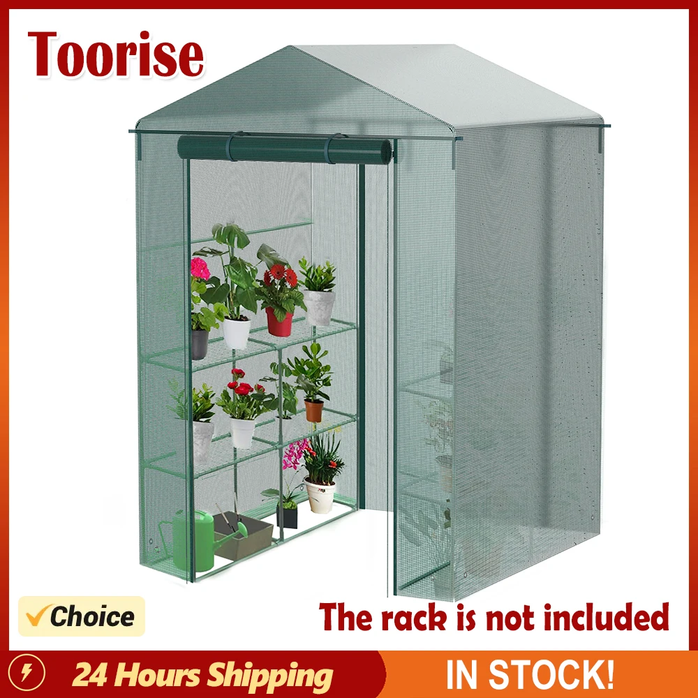 Plant Gardening Greenhouse Walk-In Greenhouse Frost-Proof Wind-Proof and Rain-Proof Greenhouse Cover for Outdoor Plant Gardening