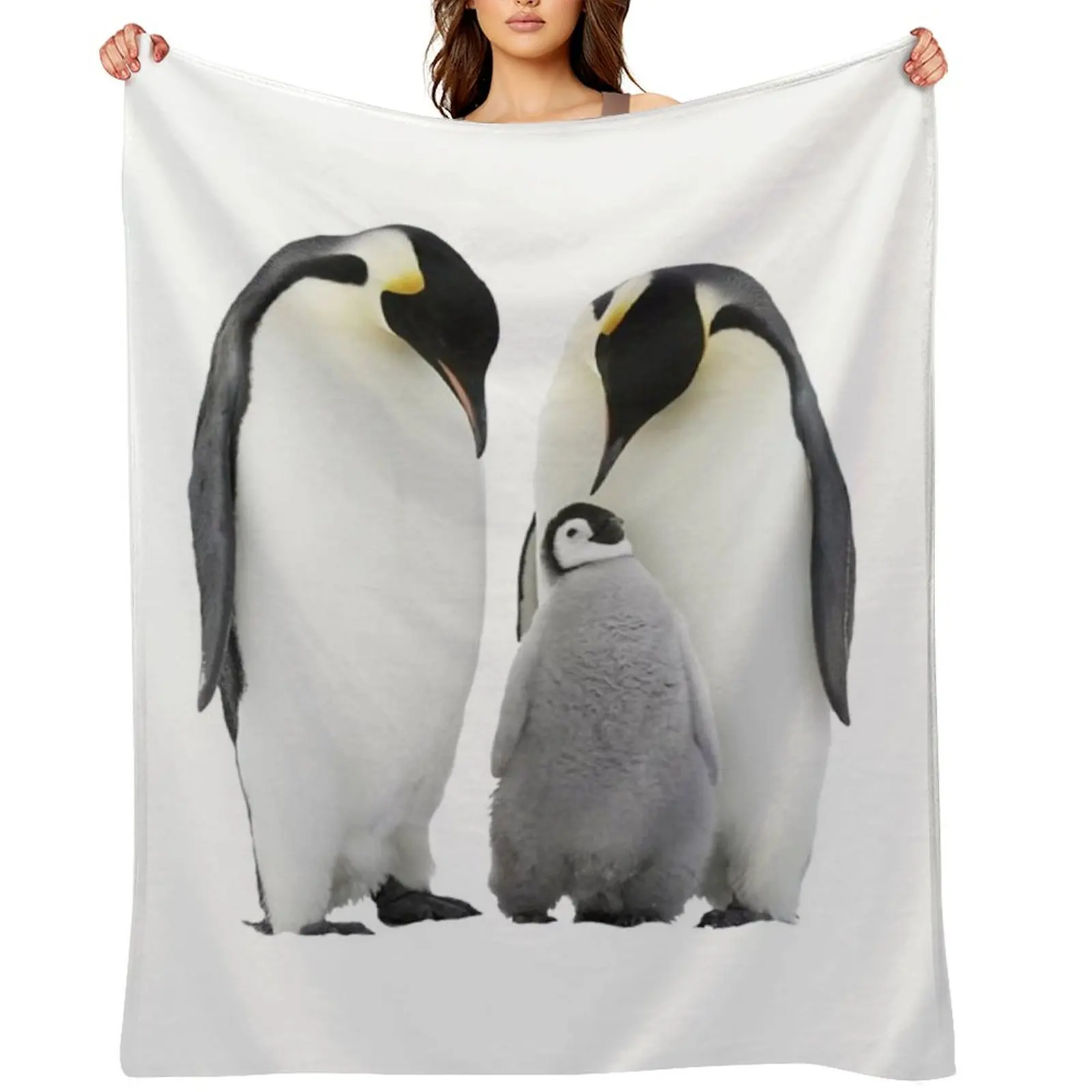 

Penguin Family Throw Blanket Comforter decorative Designers Sofa Throw Blankets