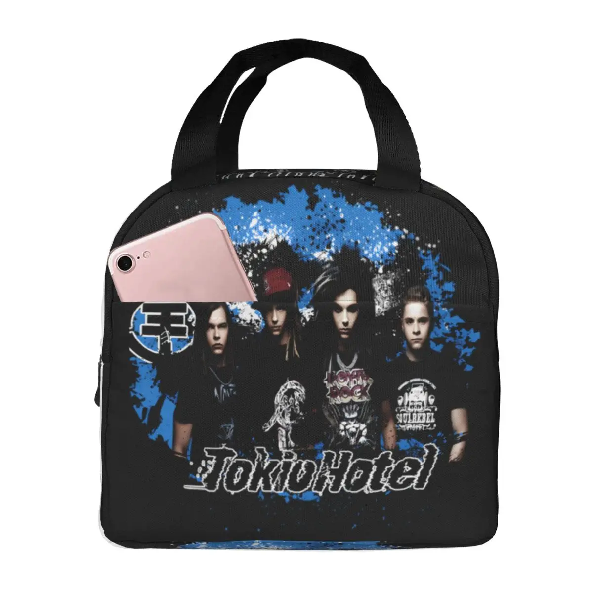 Tokio Hotels Heavy Metal Pop Rock Thermal Insulated Lunch Bag Women Portable Lunch Container for Picnic Multifunction Food Box