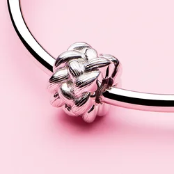 ATHENAIE Cross Charm Solid 925 Sterling Silver Beads Charms Fit Bracelet Bangle for Women Jewelry Gift