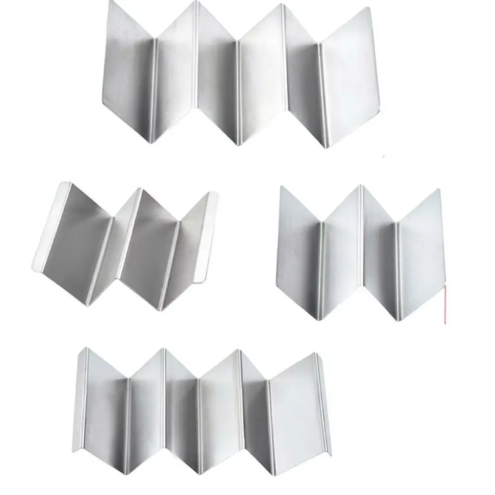 W Shaped Taco Stand Stainless Steel Tortilla Holder Kitchen Tool For Mexican Food Baking Display Rack Party