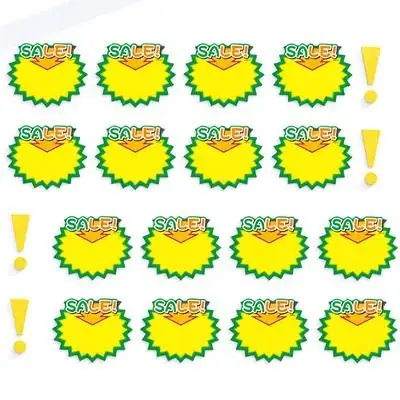 

50Pcs Shop Price Tags Reliable Tough Paper Material Highly Visible Colors Perfect for Display Advertising Signs Bulk