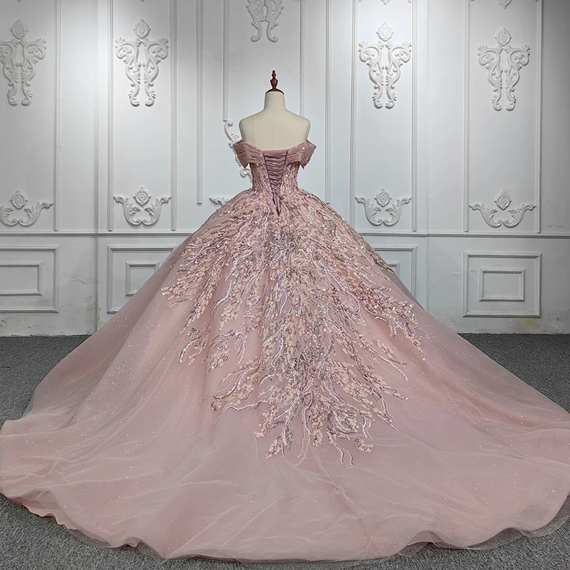 Robe Quinceanera princesse élégante pour femme, robe de Rhà paillettes, robe de soirée, haute qualité, Off The Initiated, DY6524