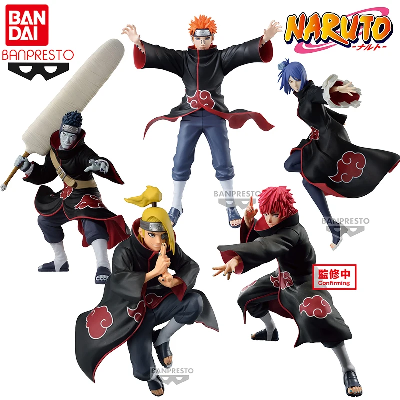 

Bandai Genuine VIBRATION STARS NARUTO Anime Figure Pain Konan Sasori Deidara Kisame Action Toys for Kids Gift Collectible Model