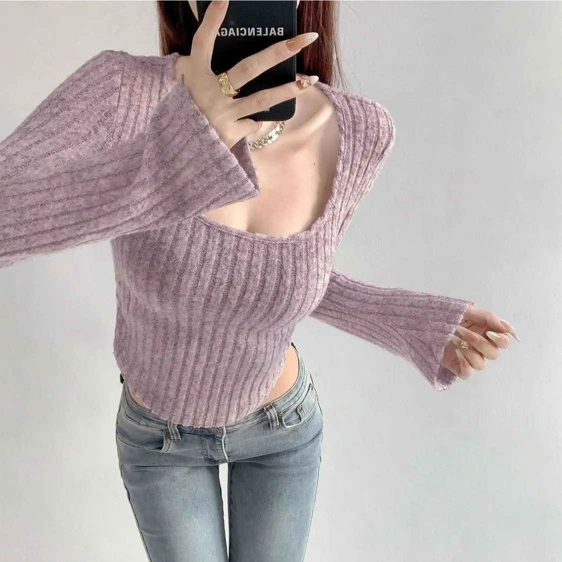 البلوزات البلوفرات النسائية الأمريكية توالت النمط الصيني كبيرة الحجم الشارع الحضرية الموضة الثقافية التقليدية الشتاء الشباب #4