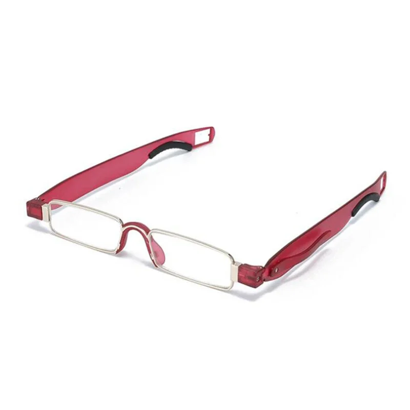 Reading Glasses 360 Degree Rotation Foldable Men Read Glass With Case Presbyopic Glasse Plastic Eyeglasses Eyewear