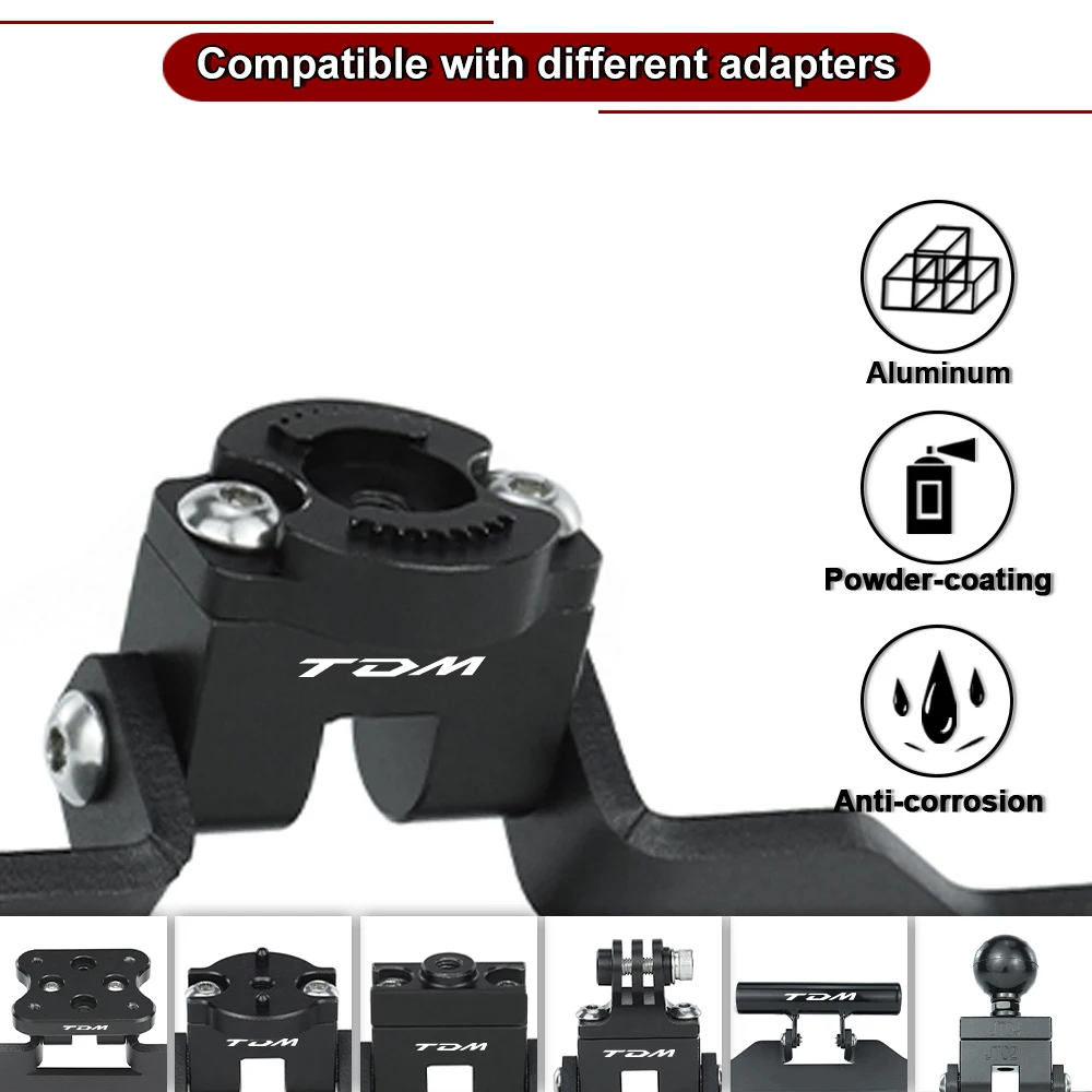 ヤマハ TDM 900 2002-2010 2011 TDM900 フロントガラス電話スタンドアダプタホルダーオートバイ GPS マウントナビゲーションプレートブラケット