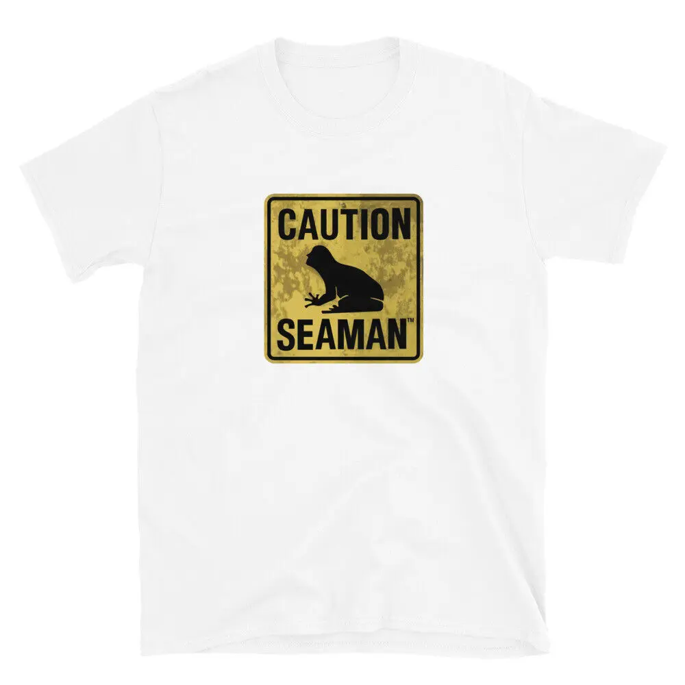 Seaman Dreamcast 1999 Caution Seaman Video Game Throwback T-Shirt