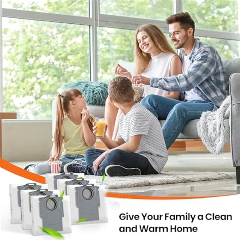 24 sacos de pó para Roborock Q Revo/Qrevo S/Qrevo Pro/Qrevo Plus/Qrevo Master/Qrevo Curv/S8 Maxv Ultra/Saros 10/Saros 10R