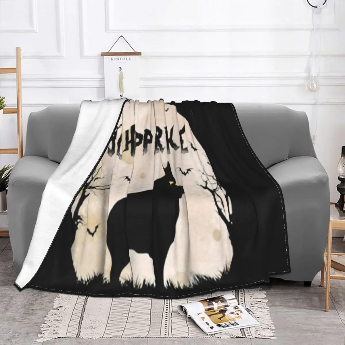 Scary Schipperke Halloween T Plus Size Funny Fashion Any Logo Women Women Unisex Famous Brand New Designs Throw Blanket