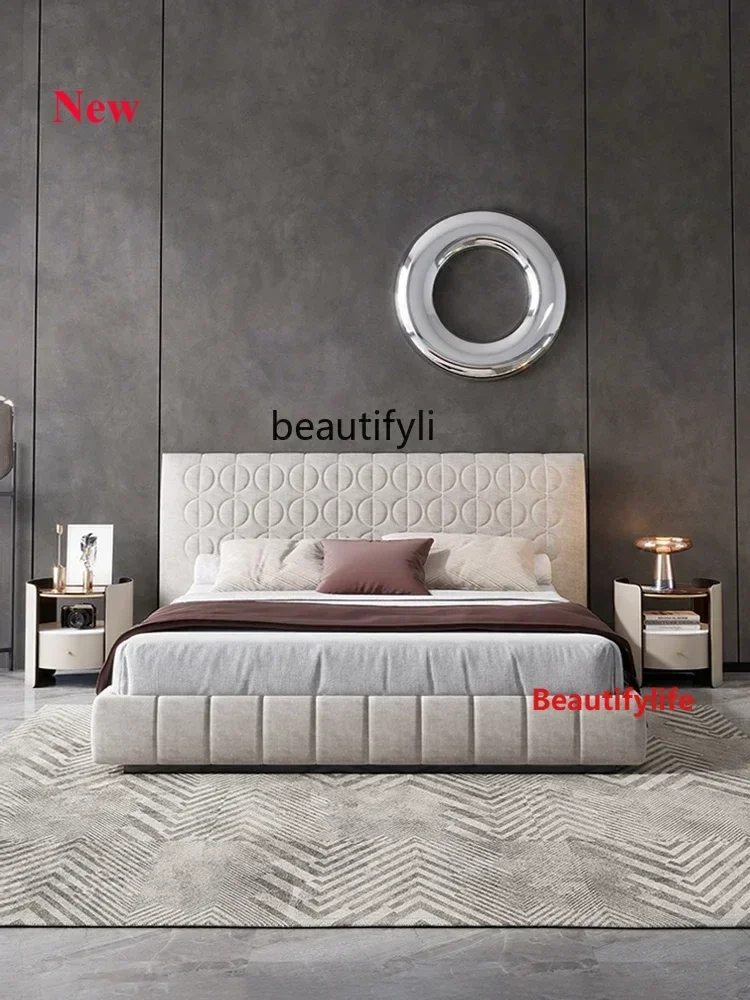 cn8350 LHY A  ZqItalian Saddle Leather Round Bedside Table, Storage Cabinet, Solid Wood Chest of Drawers, BedroomSS 8617