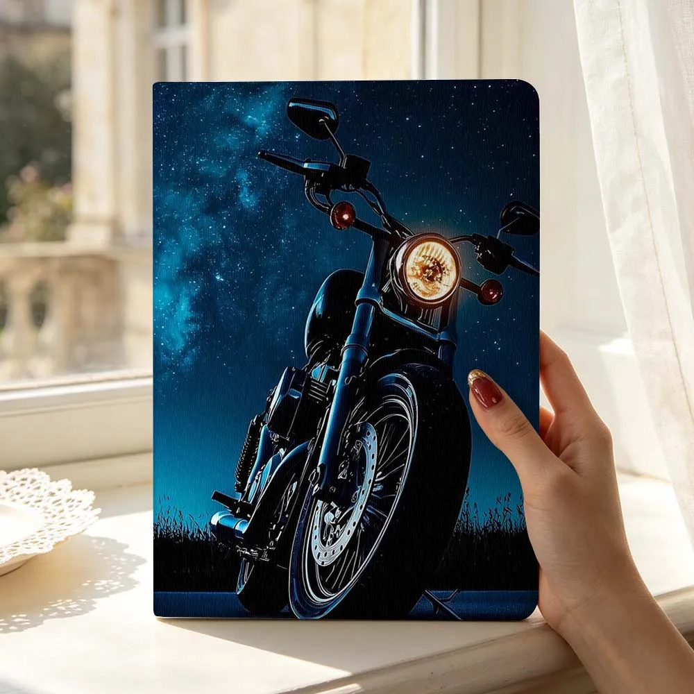 Bike Lover Motorcycle For Samsung Galaxy Tab S11 S10 S9 S8 S7 S6 A9 A8 A11 Lite FE Plus Pen Tray Tablet Case Soft