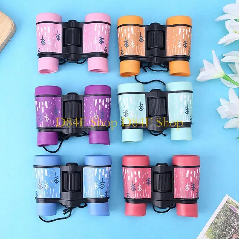 D84F 4x30 Binoculars Plastic Children Colorful Lightweight for Kids Compact