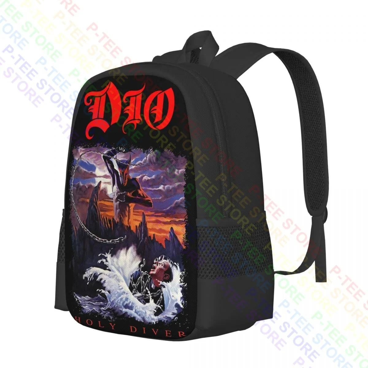 Dio Ronnie James Dio Holy Diver RockBackpack Large Capacity Gym Eco Friendly