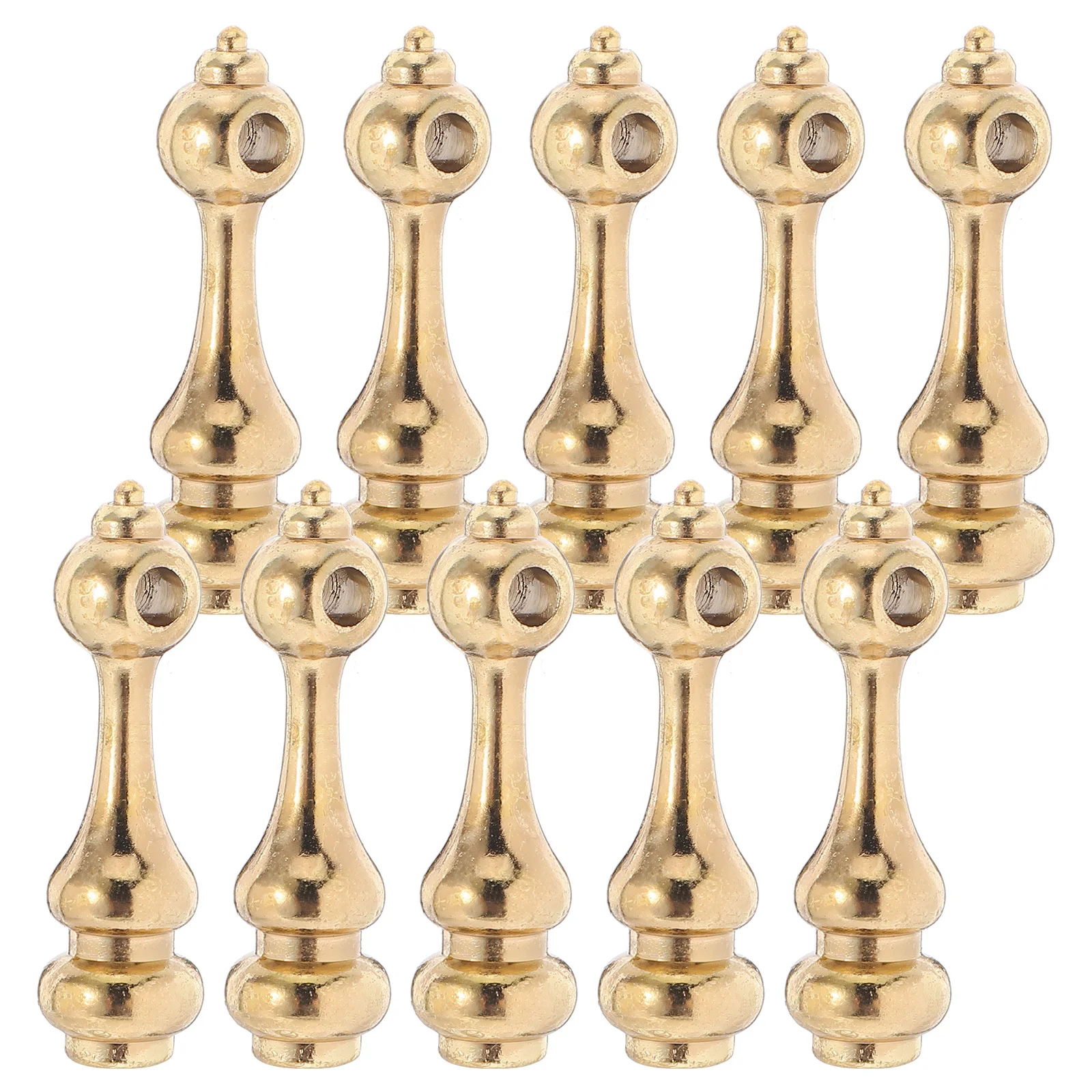 

10pcs Zinc Alloy Post End Cap Furniture Cabinet Cart Spindles Wine Cabinet Replacement Metal Connector Glass Fence Connector
