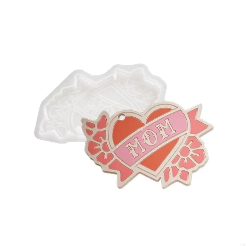 سيليكون أمي أبي حلية قالب DIYs المفاتيح قلادة مجوهرات راتنجات الايبوكسي صياغة قوالب لعيد الأم عيد الآباء