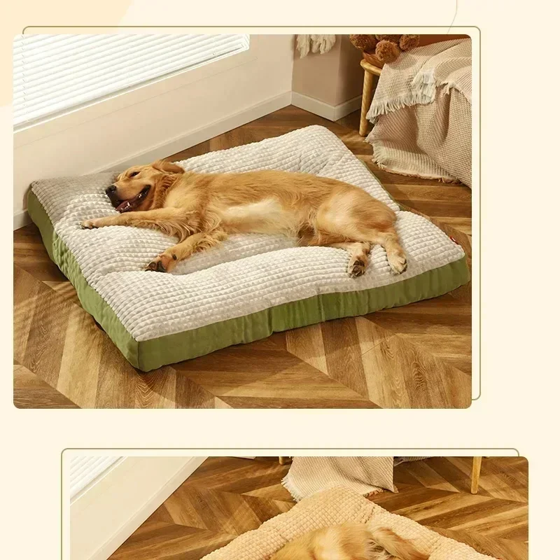 Camas para dormir para perros, manta suave de lana para mascotas, estera desmontable para cachorros y gatos, cojín para perros pequeños, medianos y grandes, accesorios para esteras para mascotas