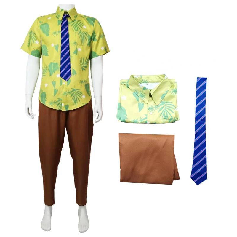 

Men's Anime Cosplay Costume Elegant Shirt Pants Tie Set Summer Formal Uniform for Halloween Party Role Play Theater