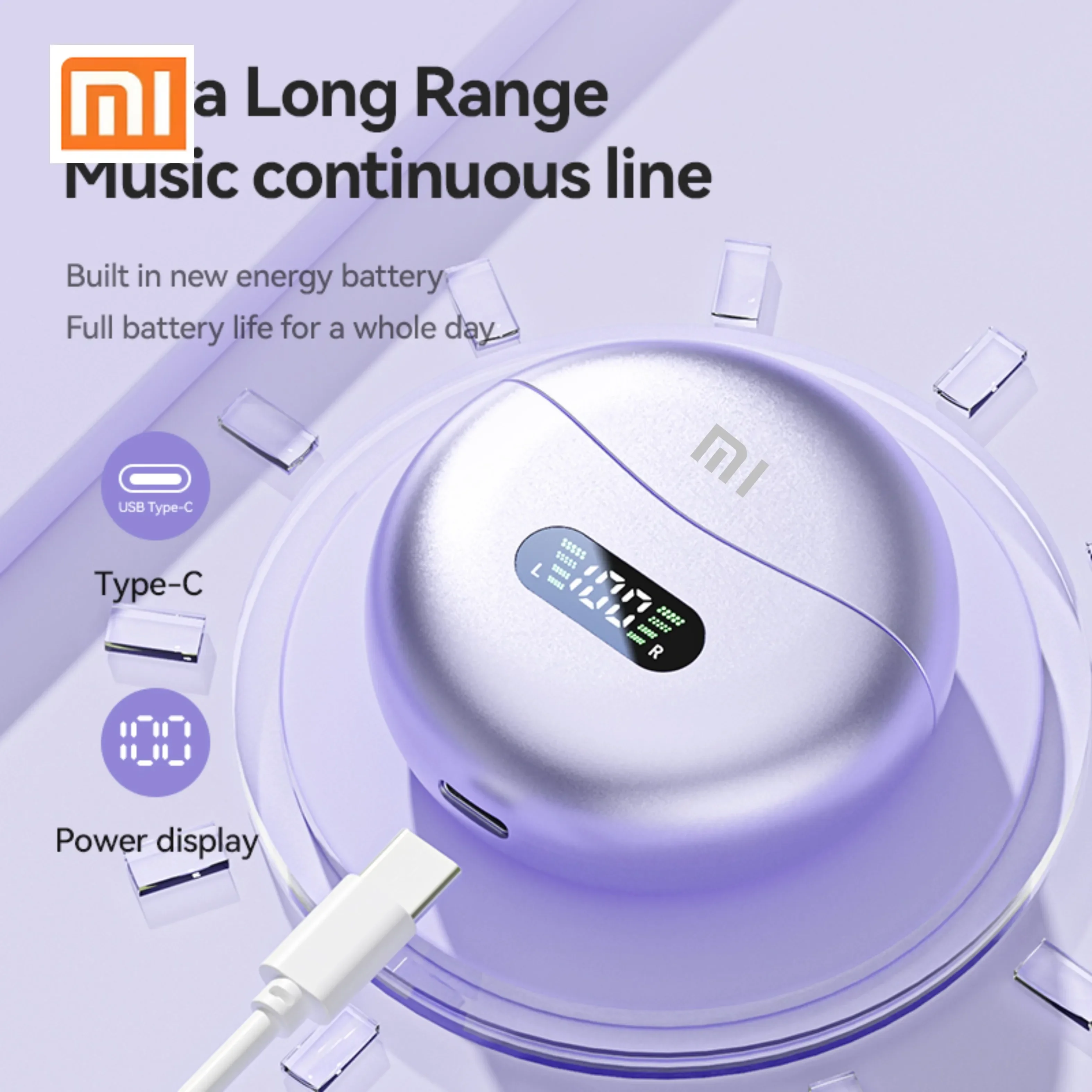 Xiaomi M79 بلوتوث 5.4 اللاسلكية العظام مدفوعة TWS سماعات رياضية مع مشبك الأذن مقاوم للماء الحد من الضوضاء سماعات مع Digi