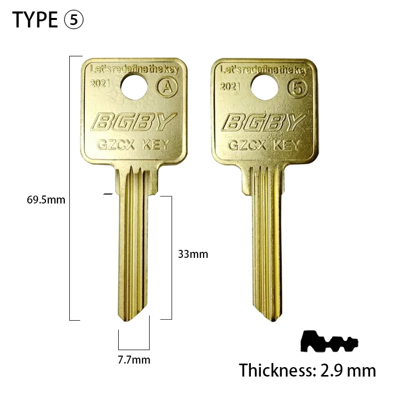 Key Blanks Compatible with Medeco Locks Brass Multi Locksmith Tools Key Cutter