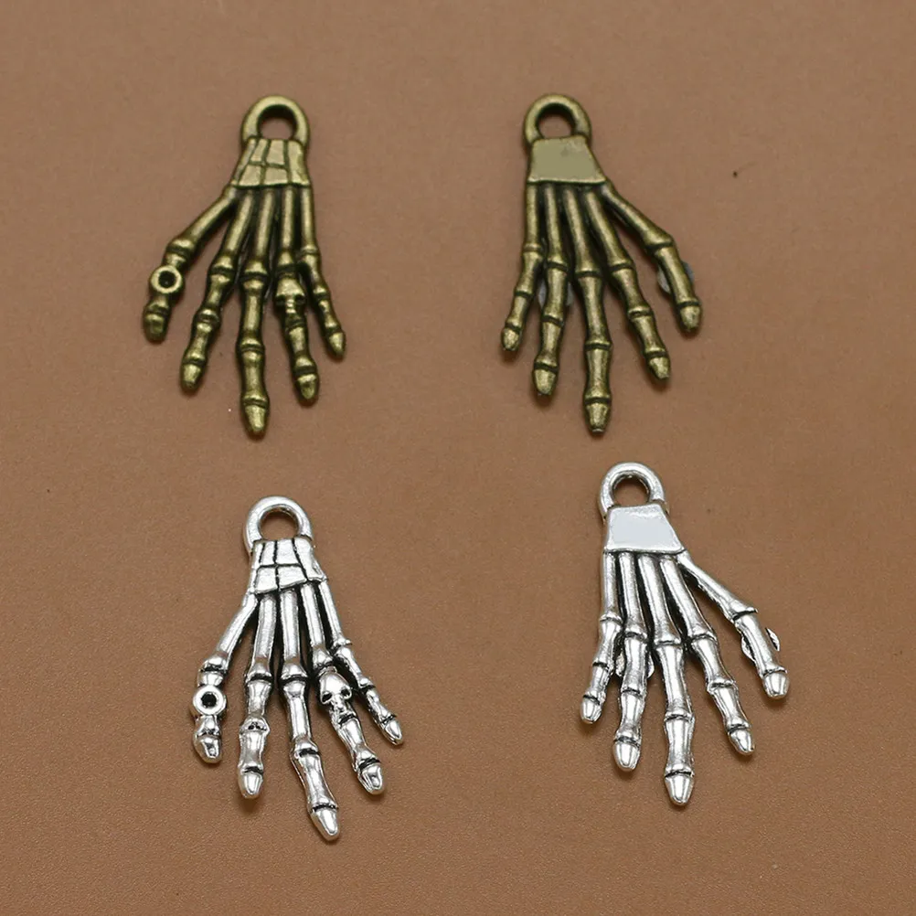 10Pcs Unique Shape Hand Alloy Pendant DIY Charm Set for Cosplay Costume Jewelry Making Projects Alloy Pendant Charm