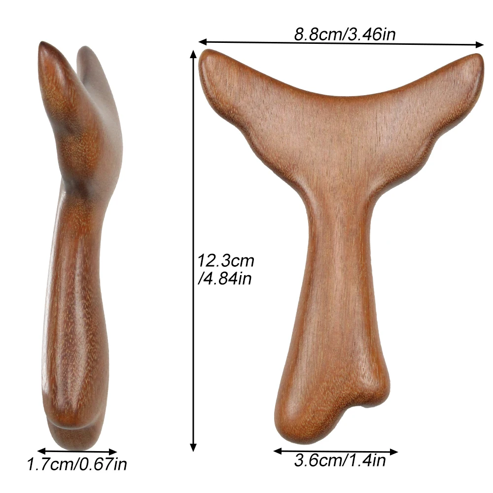 1PC Wood Therapy Massage Tool Wooden Lymphatic Drainage Massager,Anti-Cellulite Body Sculpting Gua Sha Tools for Muscle Release