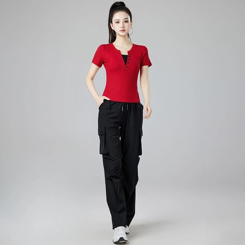 Calças femininas de perna larga conjunto de duas peças grupos confortáveis de roupas de moda 2025 vendas roupas de luxo elegantes calças completas das senhoras