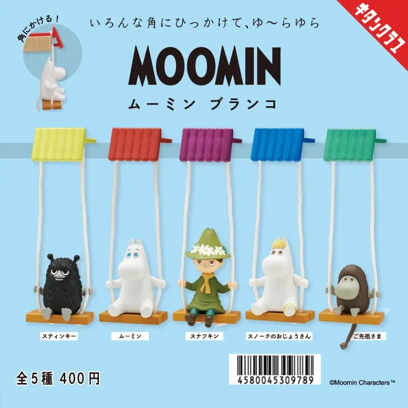Оригинальные фигурки гасяпон Snufkin Moomin 5 шт., аниме, игрушки для детей, подарок, коллекционные модели, украшения