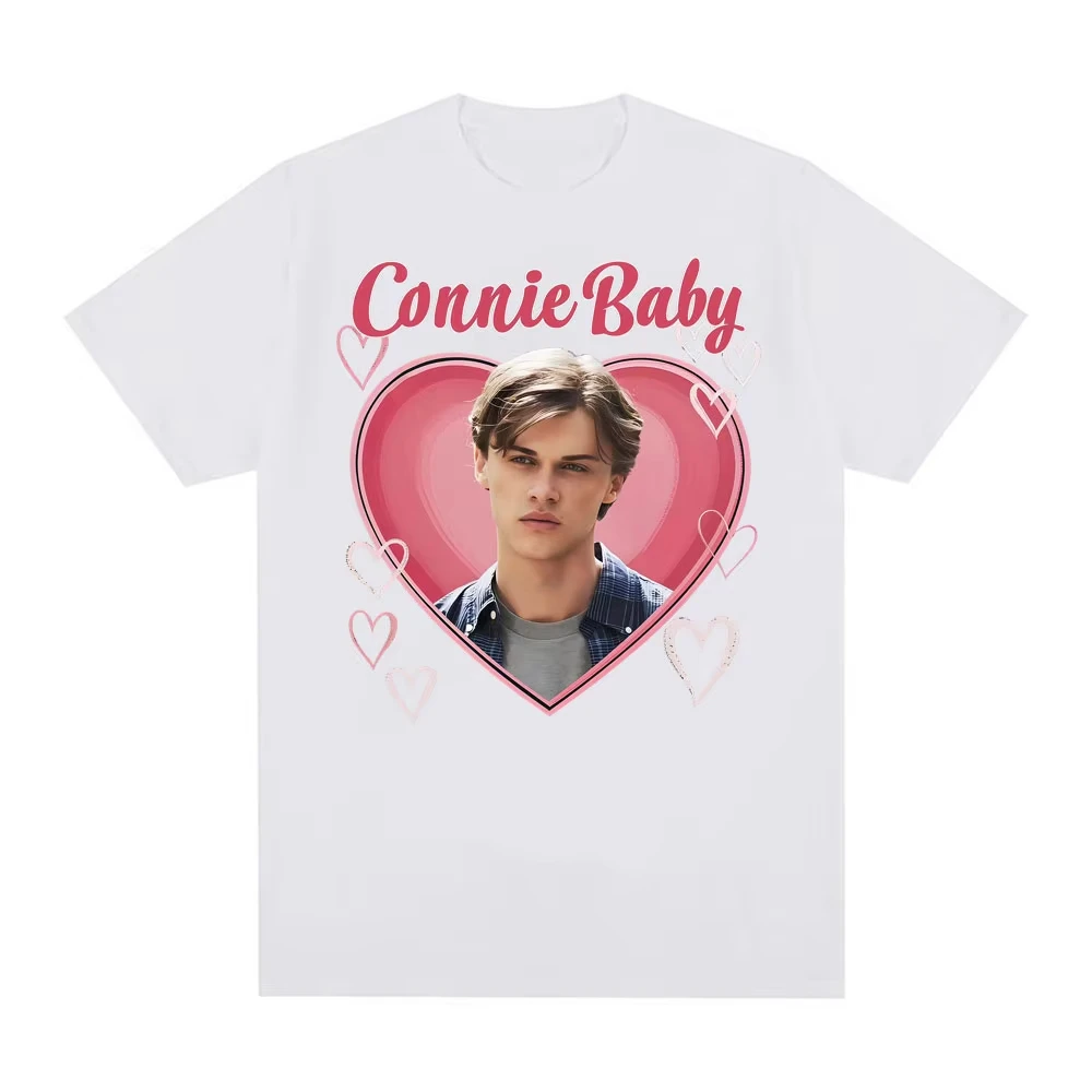 فريق كونراد طفل لطيف القلب الجرافيك الصيف 100% القطن تي شيرت مطبوع كونراد فيشر التلفزيون فيلم ميرش الرجال قصيرة الأكمام المتضخم