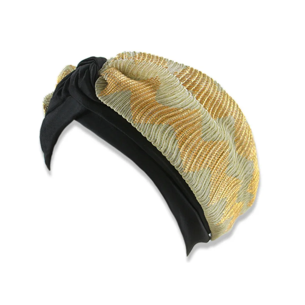 

Женская лоскутная шляпа, мусульманский хиджаб, шапочки, капот от выпадения волос, индийский тюрбан, химиотерапевтическая шапка, Turbante Mujer, головной убор