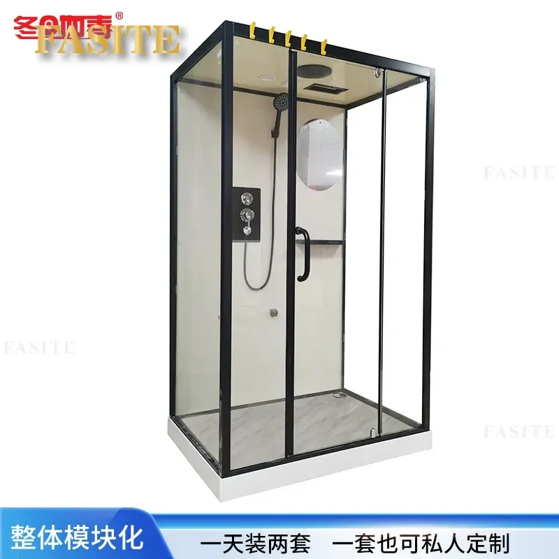 For Integrated Shower Room Bathroom Partition Wet and Dry Separation Waterproof Modular Design Easy Installation Space Saving