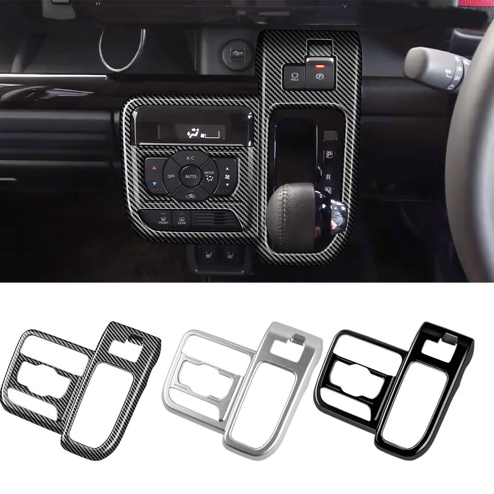 

Carbon Fiber Sticker Car Central Control Gear Shift Panel Trim Interior Accessories Decaration for Suzuki Spacia Custom 202 J5S9