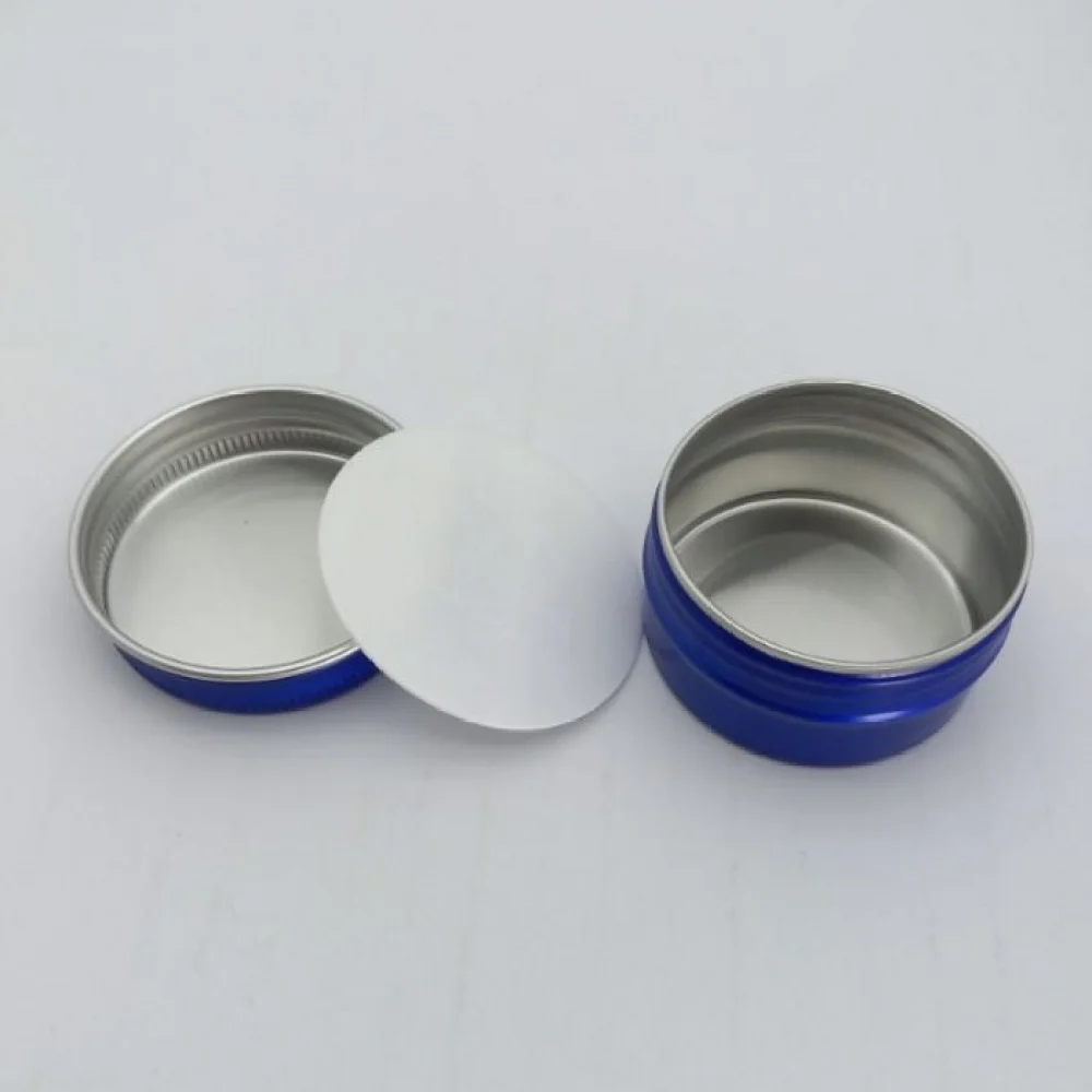 Portable Aluminum Metal Jar Round Screw Lid Container Empty Tin Box Organizer For Cosmetics Cream Tea Spices Travel Tool