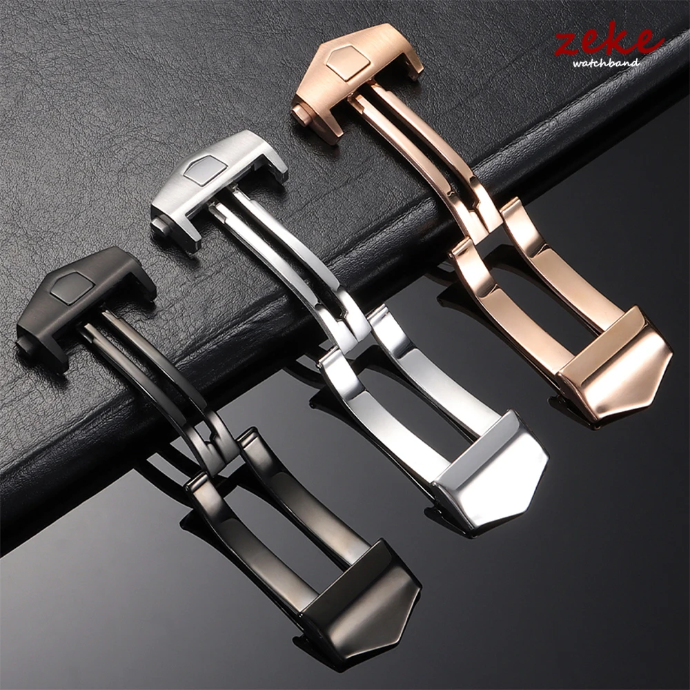 

Watch Buckle 18mm 20mm for TAG Heuer Strap Stainless Steel Folding Clasp for Men Women Leather Watchband Double Button Clasps