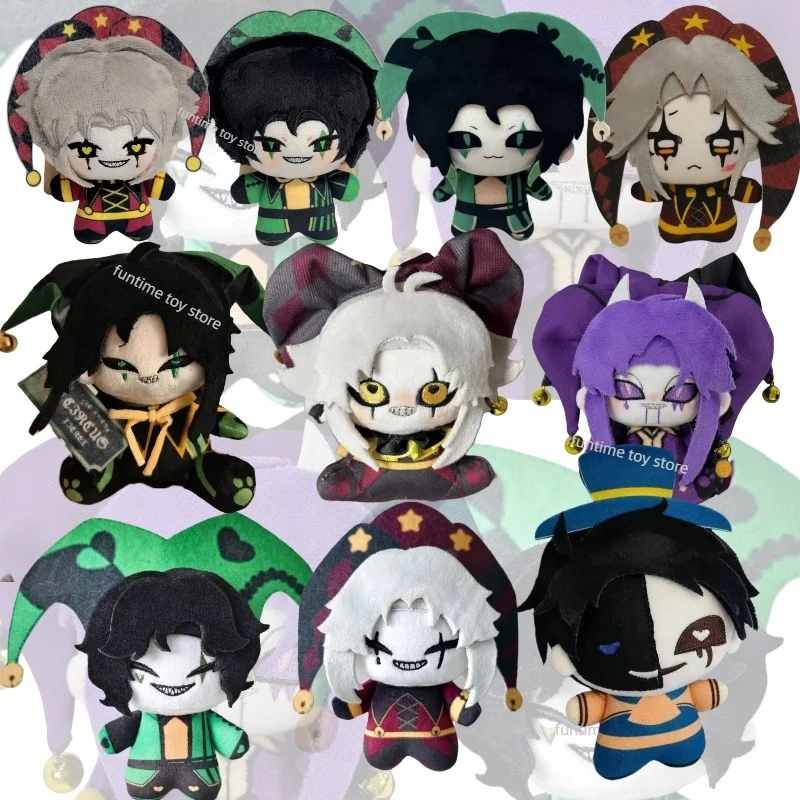 

New 10cm Freak Circus Clown Plush Pendant Clown Pierrot Harlequin Doll Funny Green Clown Dress Up Doll Pendant For Kid Gifts