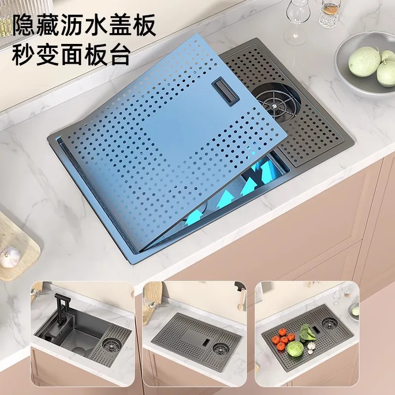 Hidden Sink Cup Washer Bar Coffee Shop Milk Tea Western Kitchen Nakajima Platform Mini Covered Single Slot