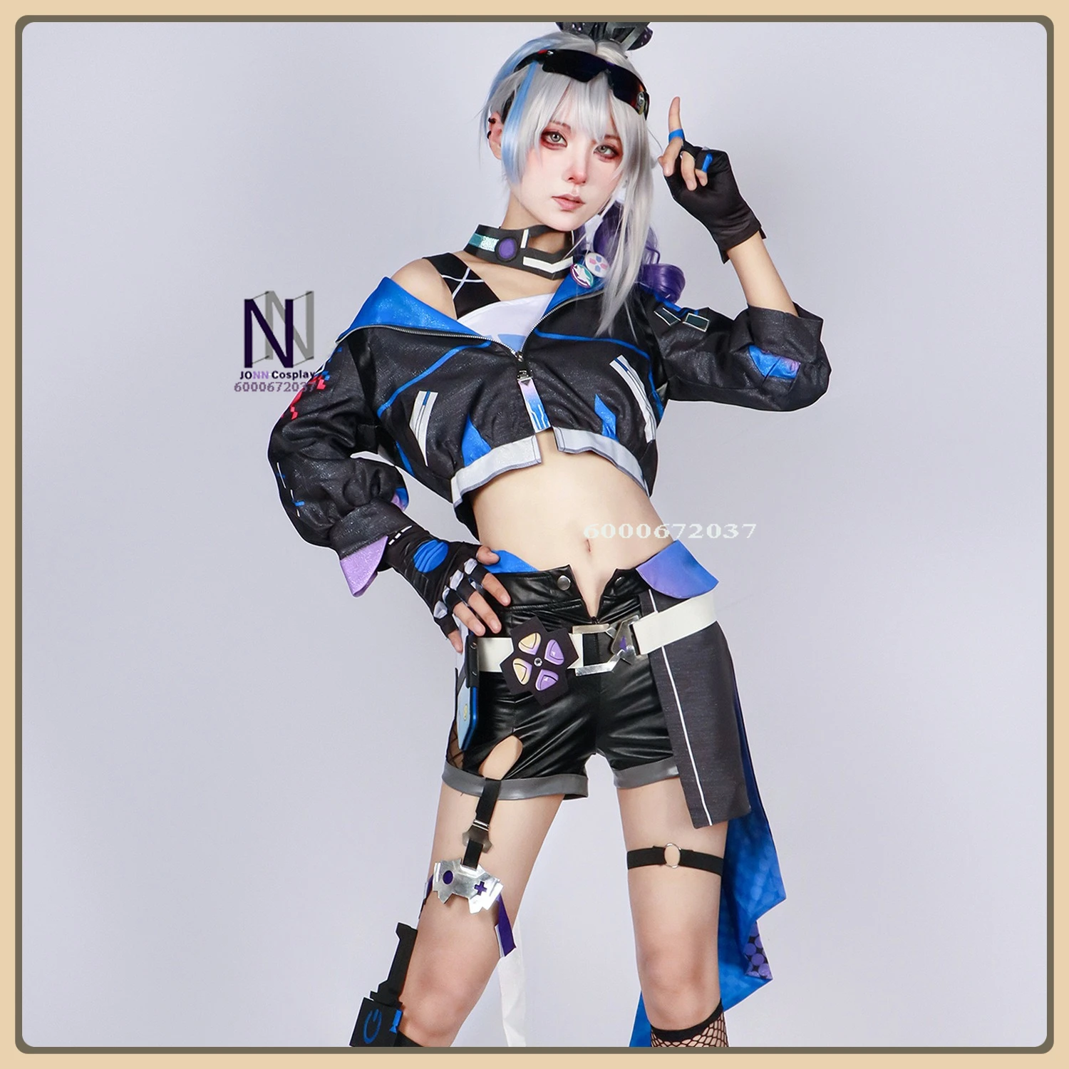 

Honkai Star Rail Silver Wolf Cosplay Costume Full Set Women's Functional Techwear Role Playing Anime Outfit Halloween Party Suit