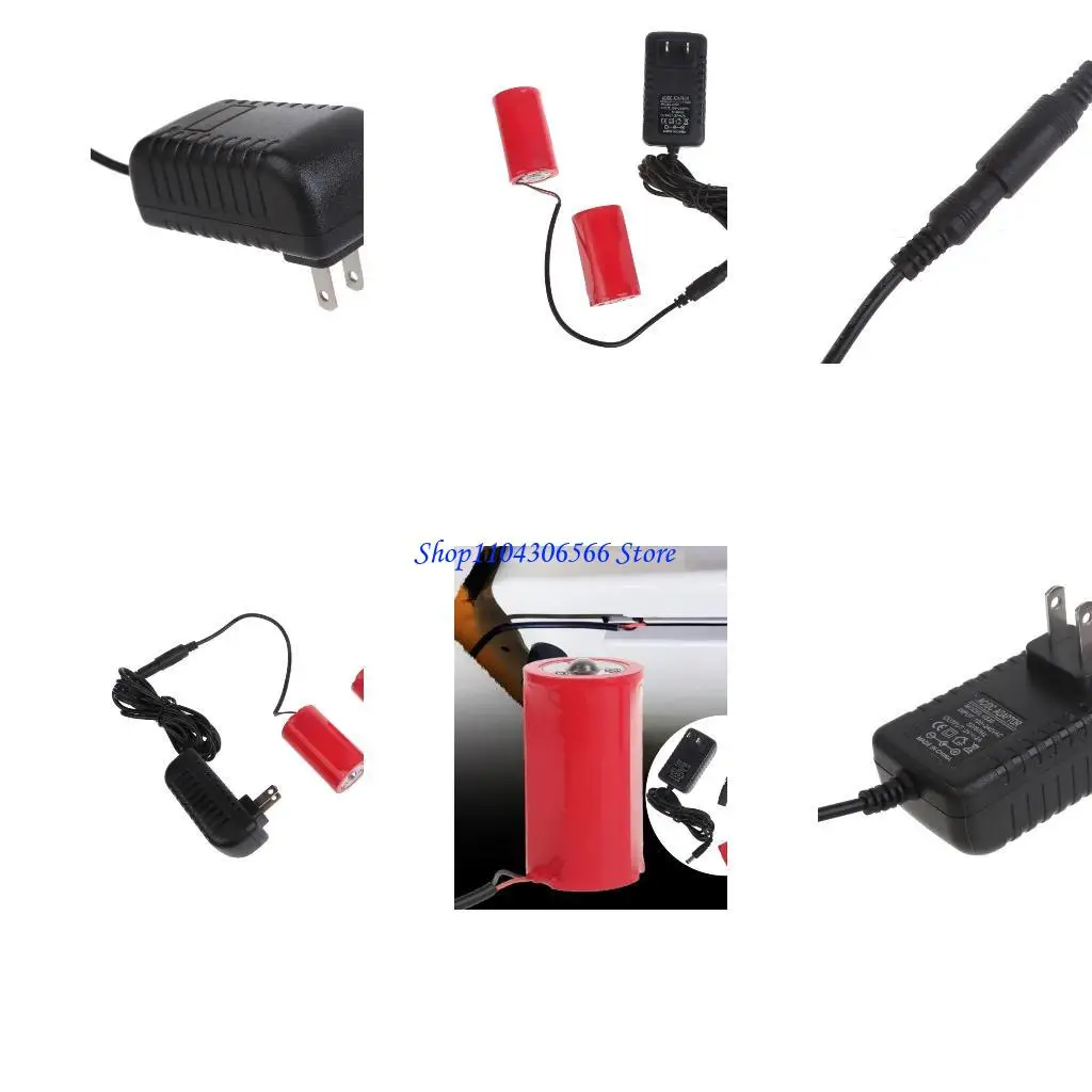 02DD 110V-220V to 3V LR20 D Battery Alternative Water Heater Gas Stove Power Supply Adapter for Toy, Flashlights, and Radios