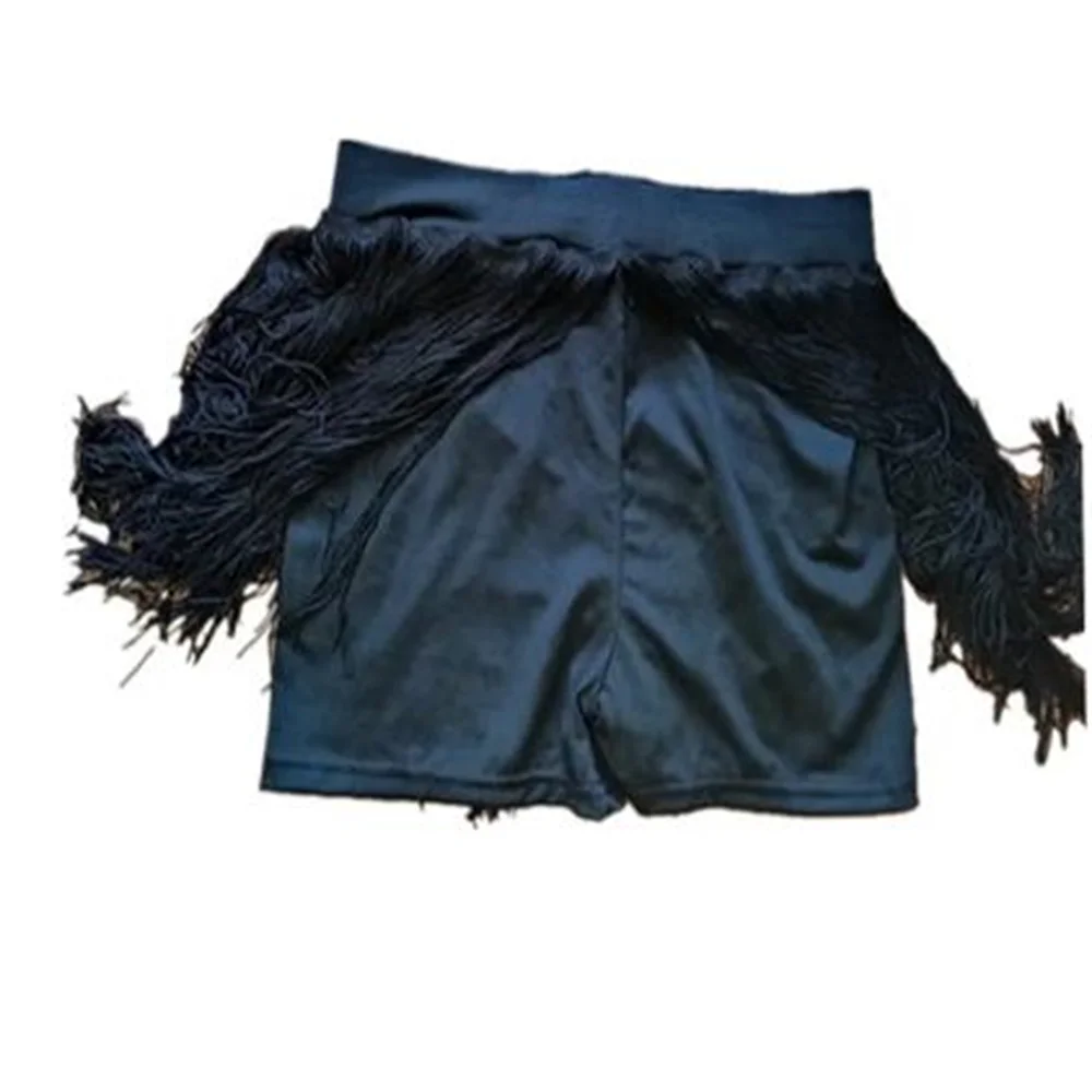 سيدة شرابة اللاتينية تنورة رقص المرأة الأسود شرابة أنماط فستان رقص اللاتينية المنافسة/ممارسة Dancewear التنانير S-2XL POP