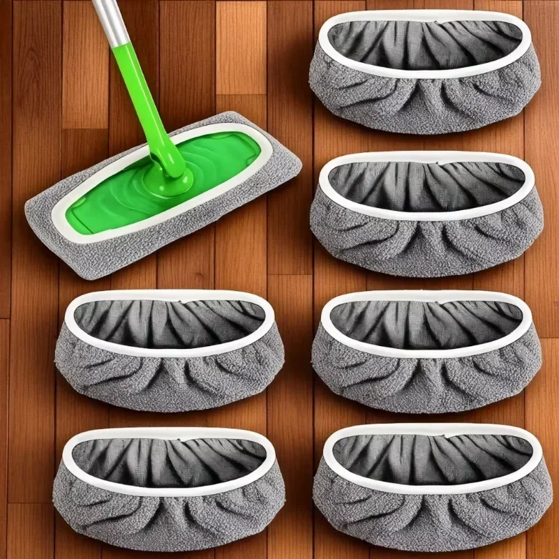 

4 Pcs Reusable Ultra-fine Fiber Mop Pads High Water Absorption Universal Fit Most Standard Mops Firm Adhesion Cleaning Pads