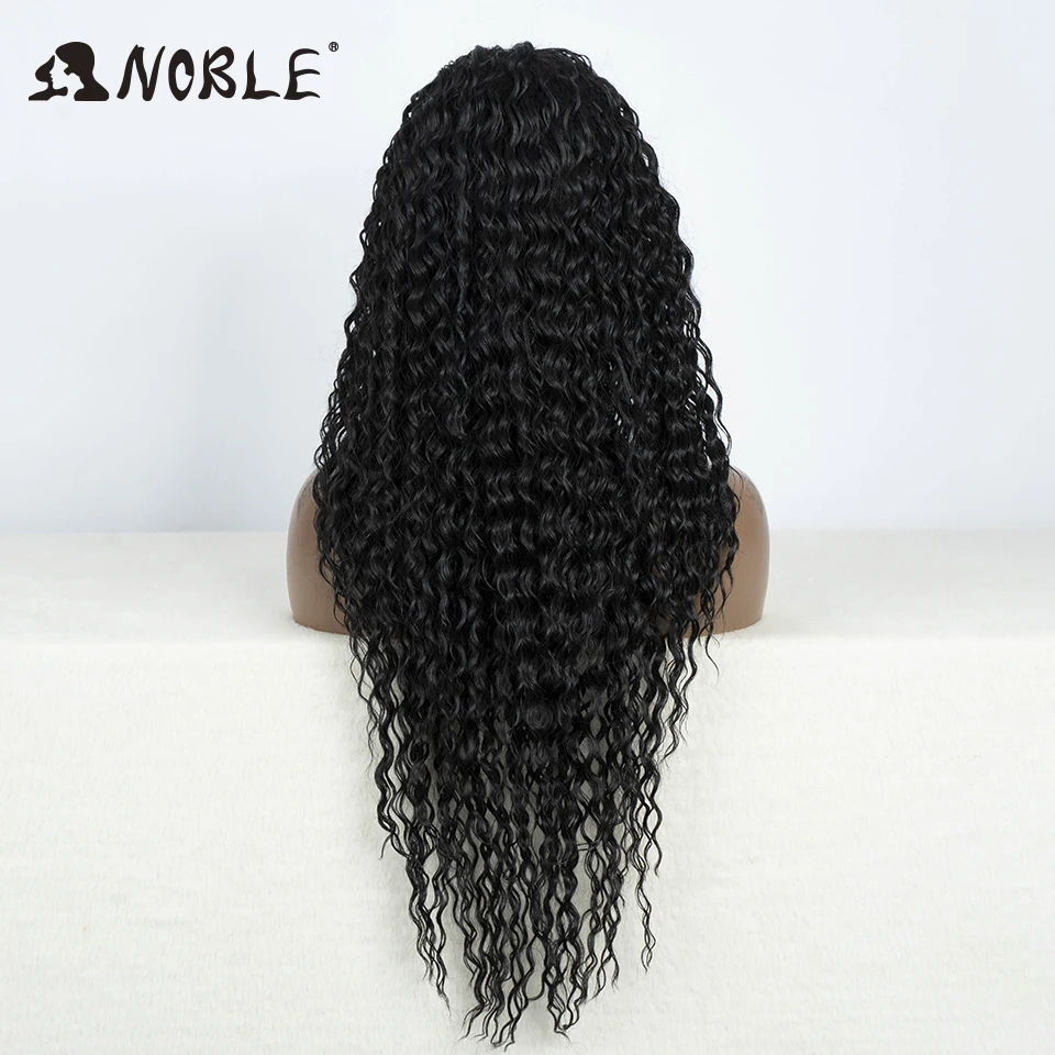 Noble Hair Synthetic Lace Wig Long Wavy Wig 30 Inch Blonde Wigs For Black Women Ombre Blonde Wig Synthetic Lace Wig