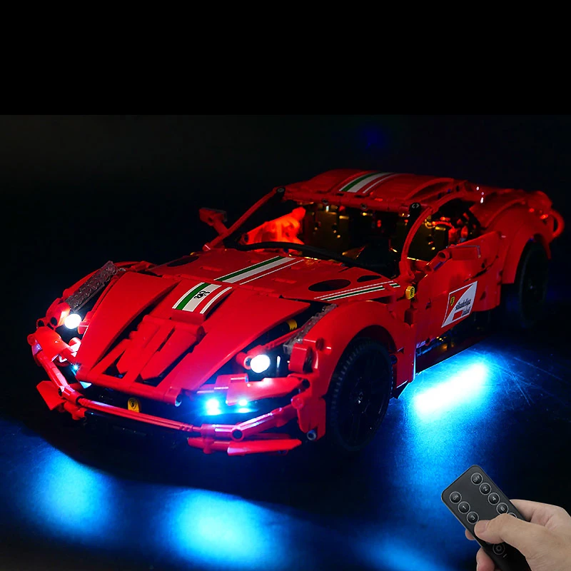 DIY RC LED Light Kit For LEGO T5001 Technical Sports Car   (Only LED Light,Without Blocks Model)