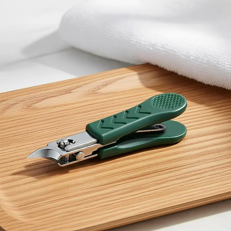 High-End Ultra-Sharp Pointed-Nose Angled-Mouth Nail Clippers Splash-Proof Fine Cutters For Nail Grooves