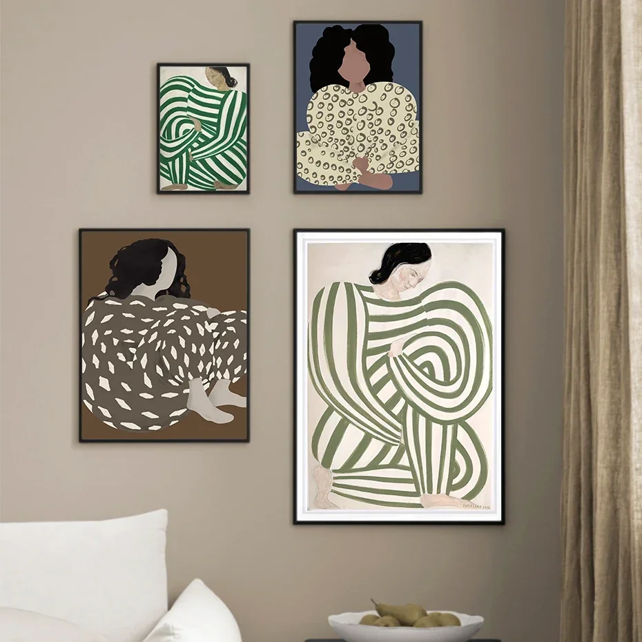 Abstract Sofia Lind Body Line ModernCanvas Painting Posters Wall Art Print Pictures Living Room Interior Home Decorationcanvas