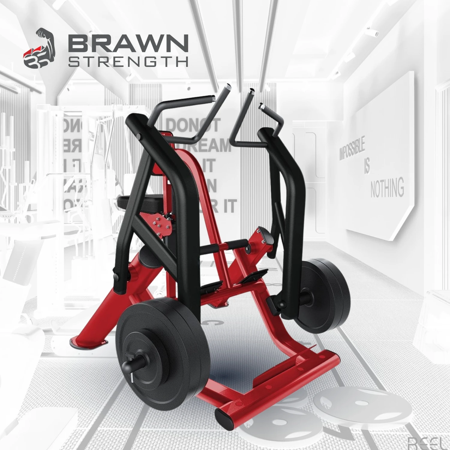 

Тренажер для разгибания спины с дисковой нагрузкой Brawn Strength, коммерческое оборудование для силовых тренировок, OEM ODM