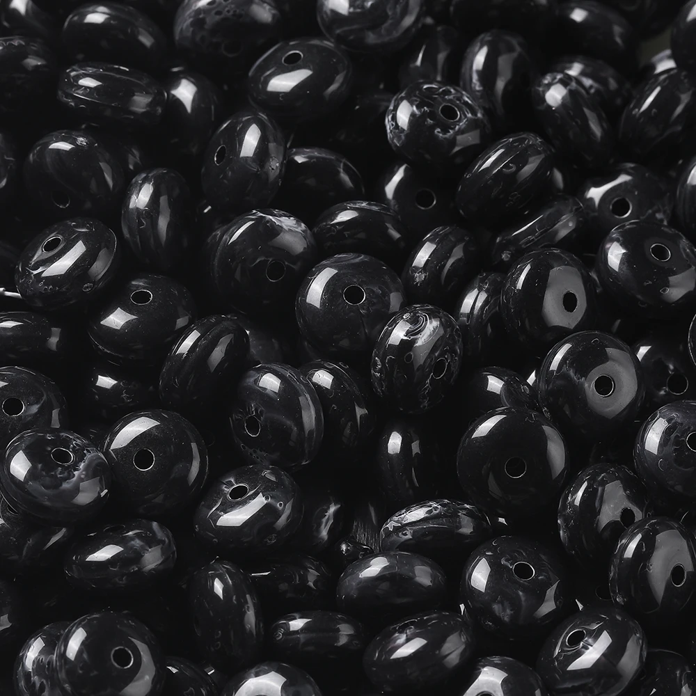 50 stuks gekleurde acryl twee kleuren kralen platte ronde spacer kralen voor doe-het-zelf oorbellen kettingen armbanden sieraden maken bevindingen